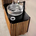 Dollap banjoje prej tik dhe sofër, i punuar me dorë - Heliconia Viadurini