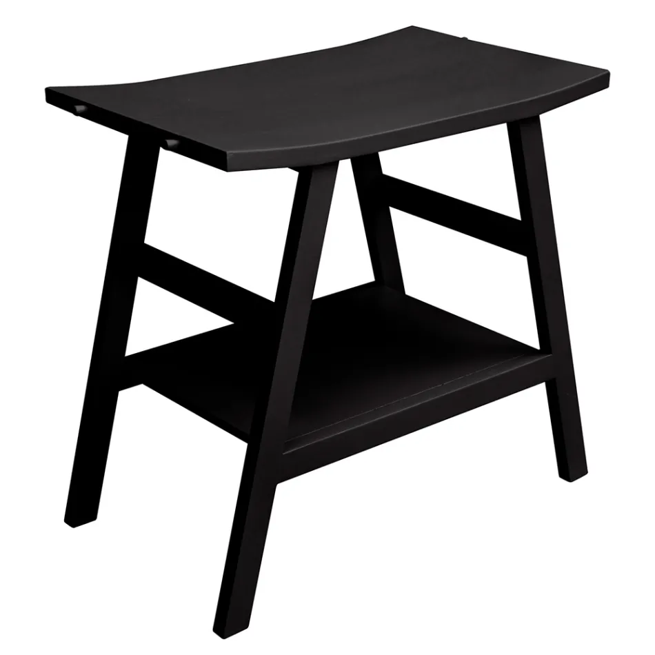 Dollap banjoje moderne prej tik me majë dhe suport me ngjyrë të zezë Mat - Crina Viadurini