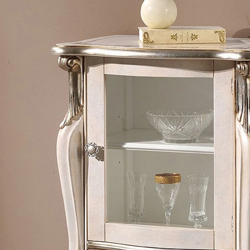 Mobilje Klasike Dhomë Dite me 1 Derë Xhami ose Druri Prodhuar në Itali - Londër Viadurini