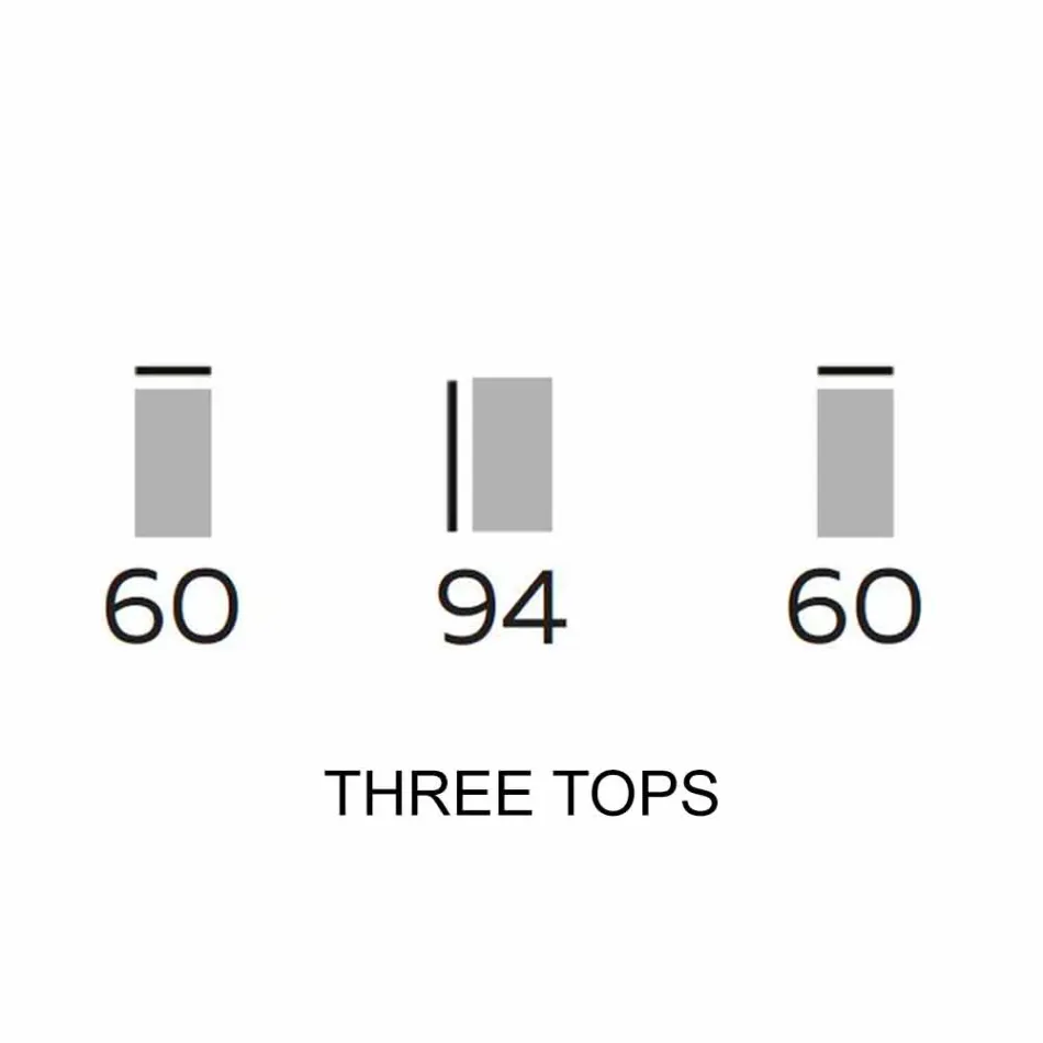 Dizajnoni mobilje në dru me rafte të rrumbullakëta në Gres Prodhuar në Itali - Aspide Viadurini