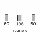Dizajnoni mobilje në dru me rafte të rrumbullakëta në Gres Prodhuar në Itali - Aspide Viadurini