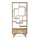 Raft librash të dhomës së ndenjes në sirtar druri Akacia dhe Homemotion - Auriel Viadurini