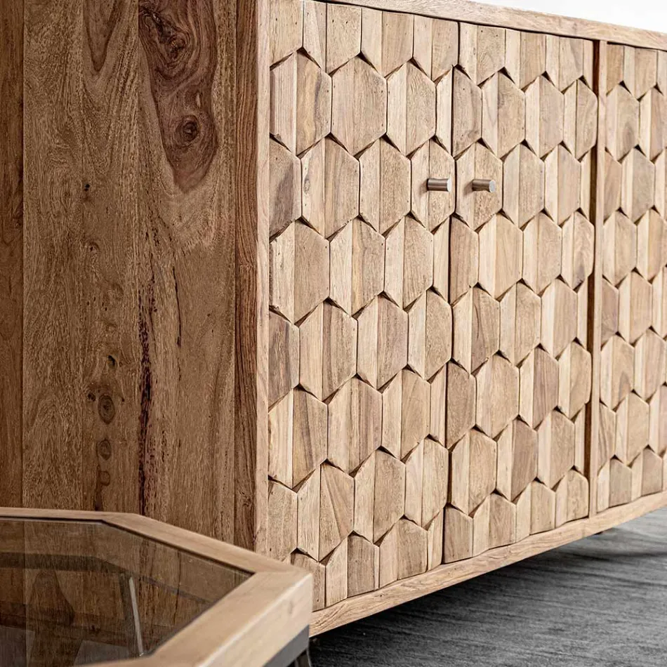 Kompleksi i mobiljeve në Sheesham Wood Design me 4 Dyer Homemotion - Fregene Viadurini