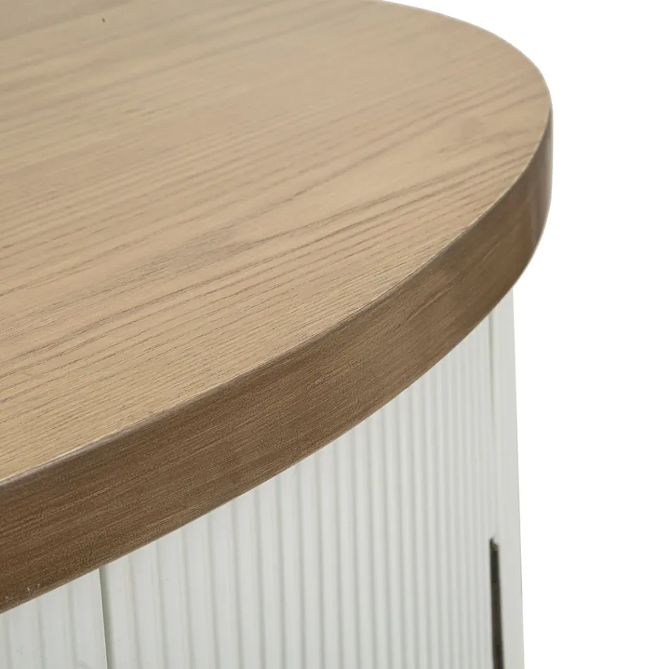 Dollap druri ovale me majë dhe futje të rrumbullakosura me 2 dyer - Rachel Viadurini