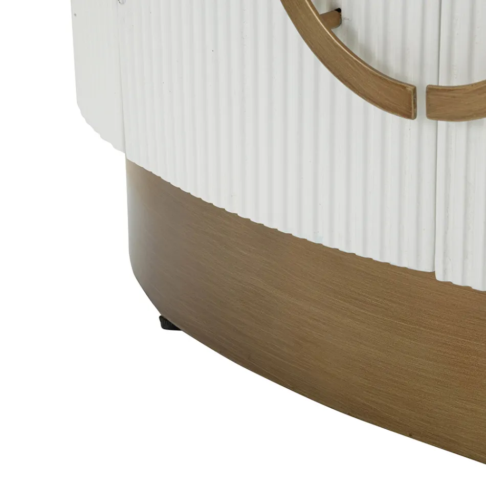 Dollap druri ovale me majë dhe futje të rrumbullakosura me 2 dyer - Rachel Viadurini