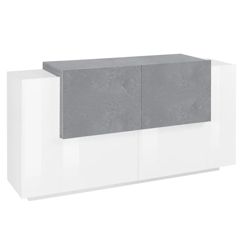 Mobilje dhome dite 2 dyer dhe 2 dyer ne dru 2 perfundime - Theresse Viadurini