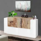 Mobilje dhome dite 2 dyer dhe 2 dyer ne dru 2 perfundime - Theresse Viadurini