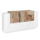 Mobilje dhome dite 2 dyer dhe 2 dyer ne dru 2 perfundime - Theresse Viadurini