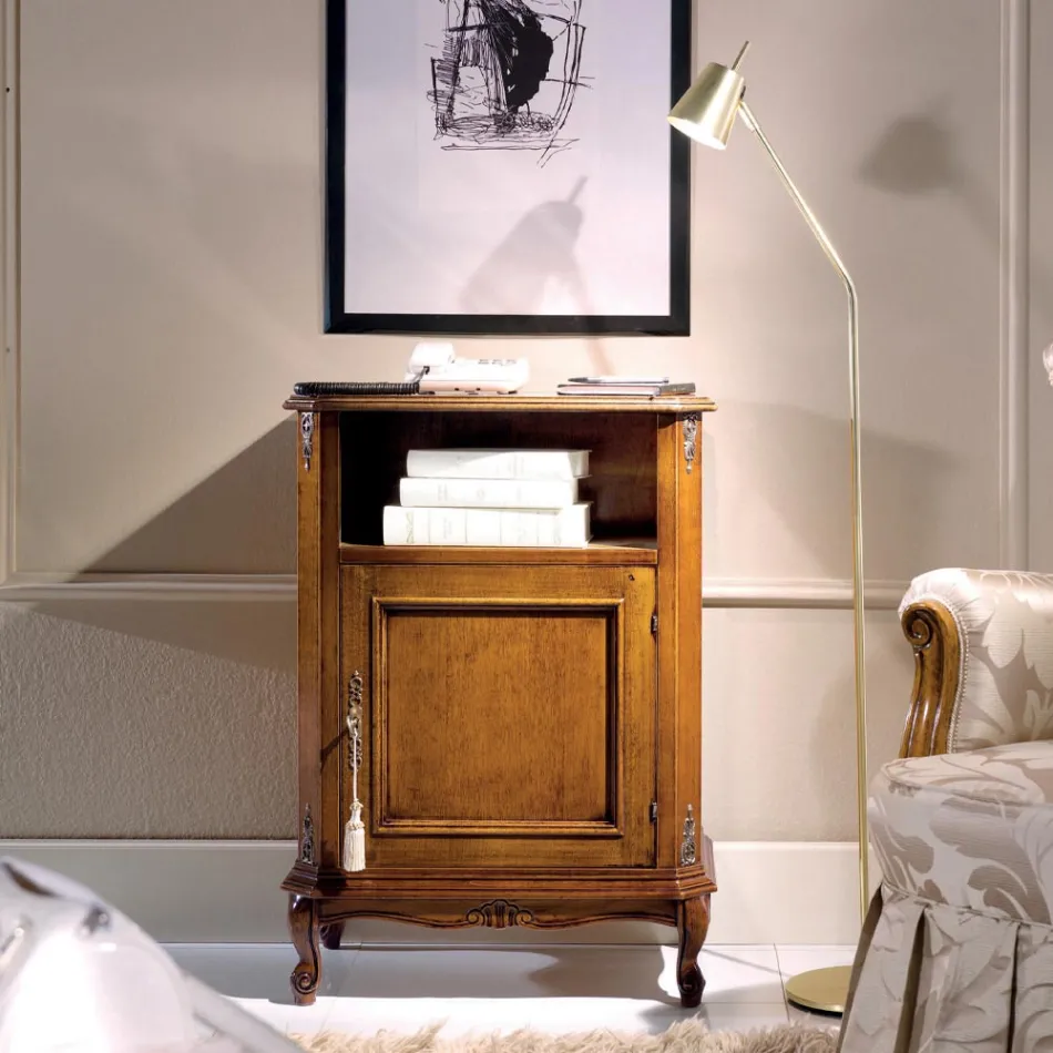 Mbajtëse telefoni klasike prej druri me derë Prodhuar në Itali - Richard Viadurini