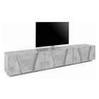 Kabinet TV me 4 ose 6 dyer ne dru te bardhe, beton ose rrasa - Fjona Viadurini