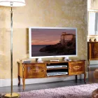 Stenda klasike e TV prej druri me futje Prodhuar në Itali - Katerine Viadurini