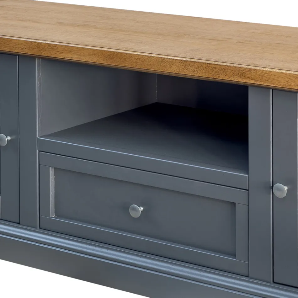 Stenda TV me 2 dyer, 1 sirtar dhe 1 ndarje te hapur Prodhuar ne Itali - Forseti Viadurini