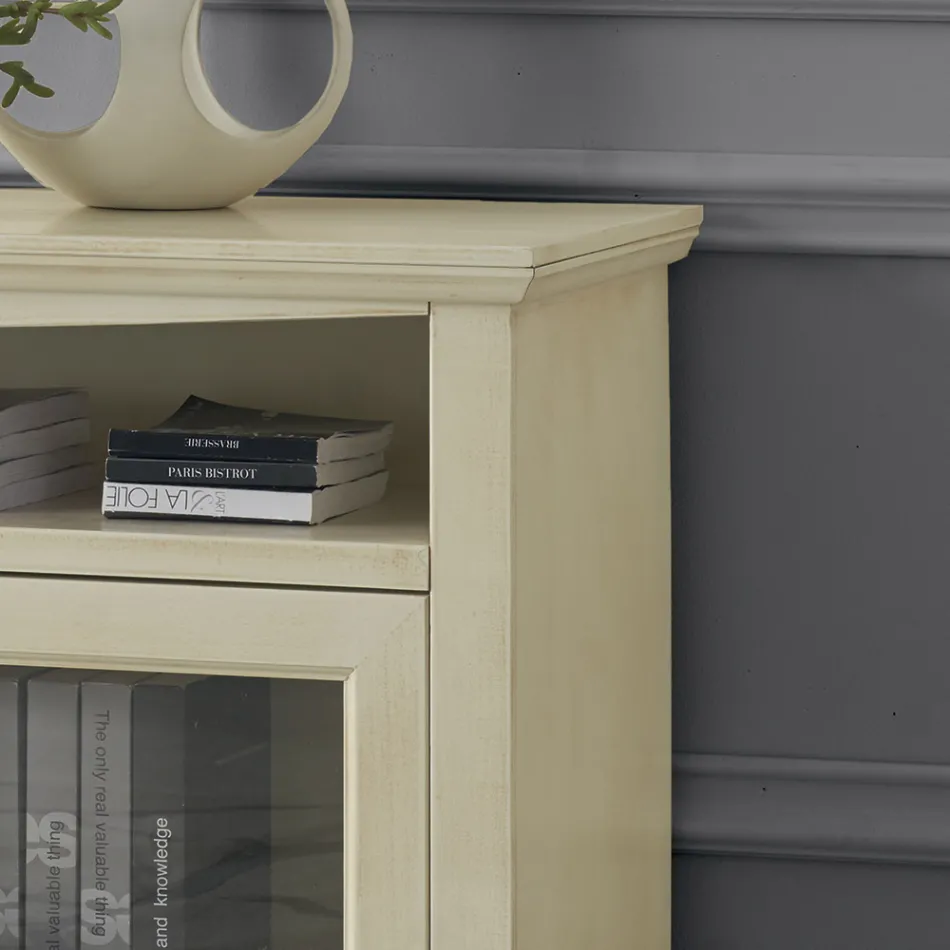 Stenda TV me 2 dyer dhe 3 ndarje të hapura Prodhuar në Itali - Ymir Viadurini