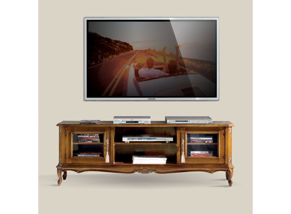 Kabineti TV i dhomës së ndenjes në Bassano druri i arrës Prodhuar në Itali - Richard Viadurini