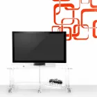 Kabineti bashkëkohor pleksiglas Mago kabinet TV me dizajn modern Viadurini