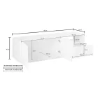 Dizajni Kabinet TV prej druri 2 Dyer 1 Sirtar dhe Ndarje e Hapur - Joris Viadurini