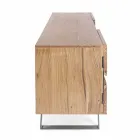 Stendë TV Homemotion në Mango Wood me Futje Metalike - Sonia Viadurini