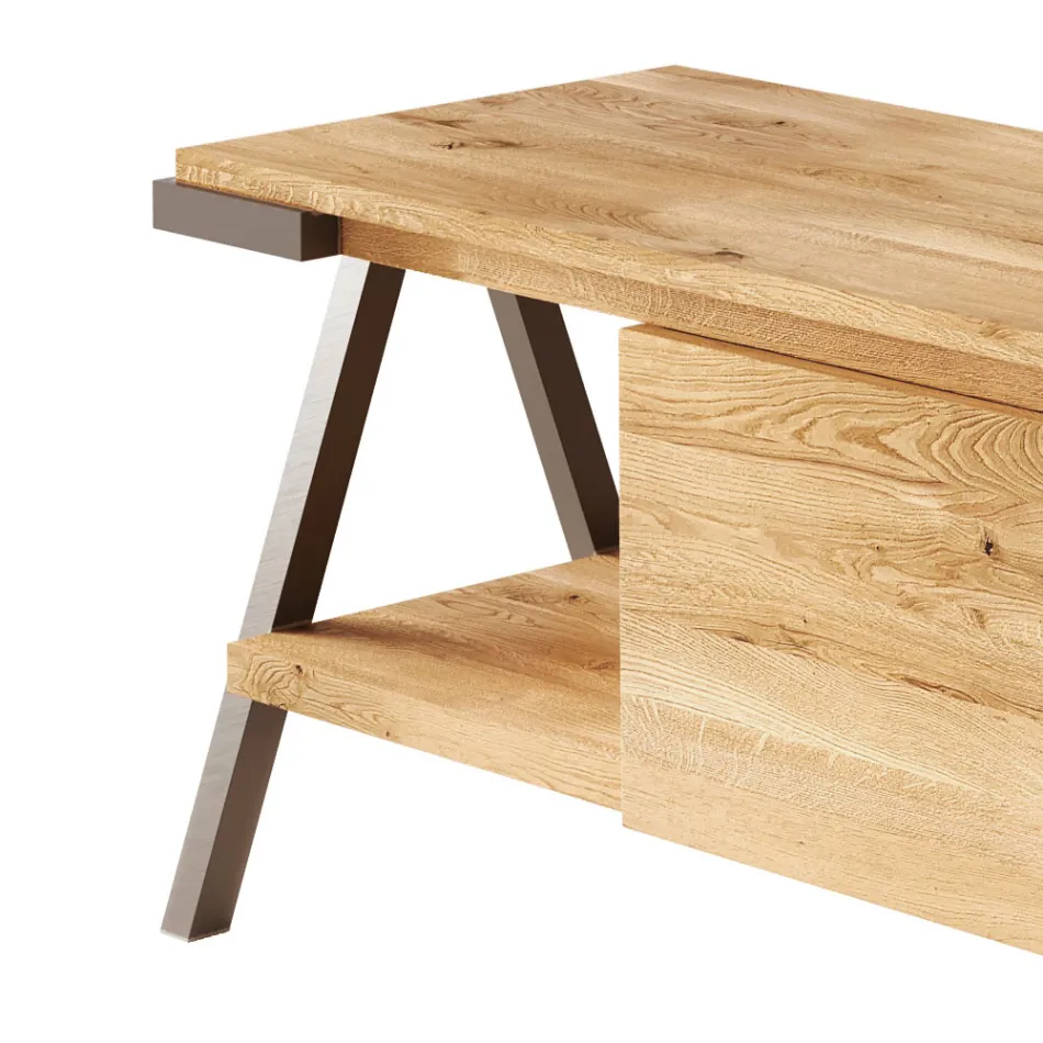 Stenda televizive me dru lisi dhe metal me nyje Prodhuar në Itali - Jennifer Viadurini