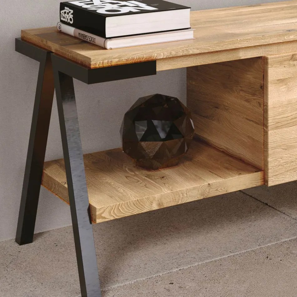 Stenda televizive me dru lisi dhe metal me nyje Prodhuar në Itali - Jennifer Viadurini