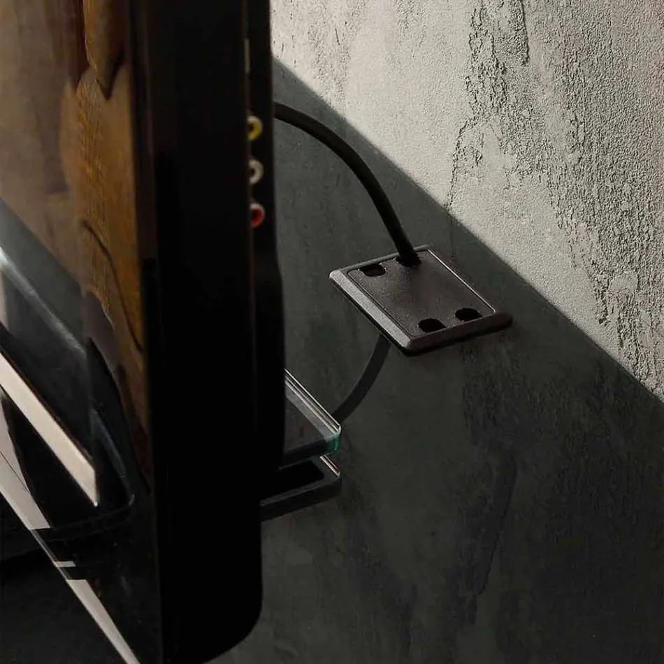 Stand TV i Pezulluar me Satel Crystal Top Prodhuar në Itali - Americio Viadurini