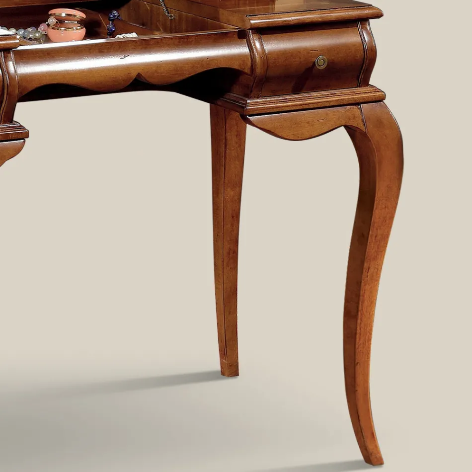 Tavolinë zhveshjeje klasike në dru arre Prodhuar në Itali - Hastings Viadurini