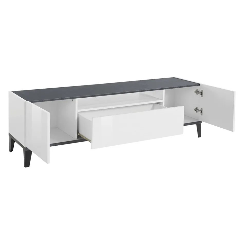 Televizor celular në Melamine 2 Dhoma dhe 1 Sirtar Prodhuar në Itali - Florentino Viadurini