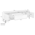 Televizor celular në Melamine 2 Dhoma dhe 1 Sirtar Prodhuar në Itali - Florentino Viadurini