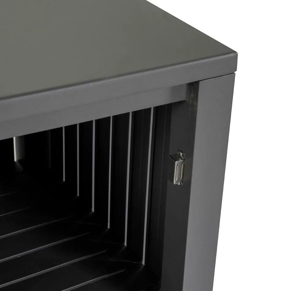 Dollap i Jashtëm prej Alumini me 1 Derë në Finitura të Ndryshme - Hotel Viadurini