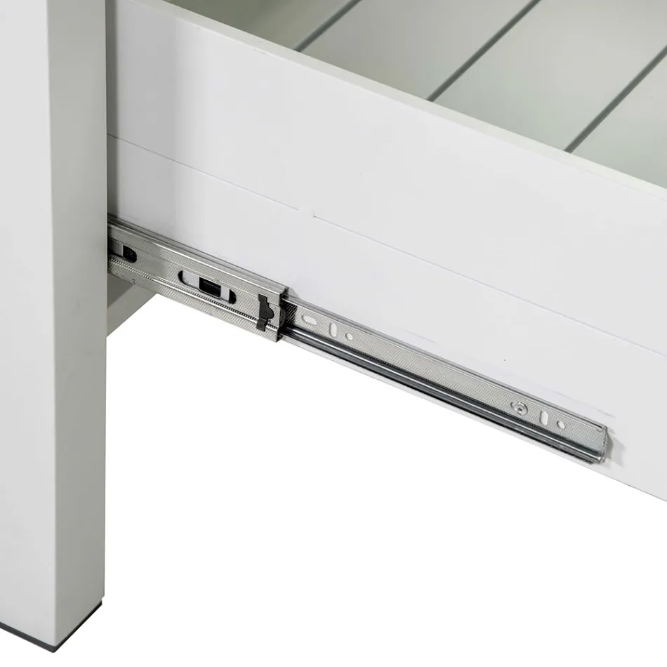 Dollap i Jashtëm prej Alumini me 2 Sirtarë në Finitura të ndryshme - Hotel Viadurini