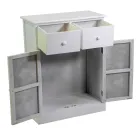 Kabineti i brendshem i punuar me dru me 2 dyer dhe 2 sirtare - Meduse Viadurini