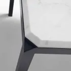 Tabela e projektit My Home Bebop mermeri i bardhë H74xL210cm i bërë në Itali Viadurini