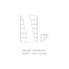 Shtëpia ime e shtëpisë Esquina e librave të qosheve MDF lacquered H220cm e bërë në Itali Viadurini