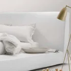 Shtrati i dyfishtë prej lëkure i mbushur me dy dhoma ime në Long Island, i bërë në Itali Viadurini