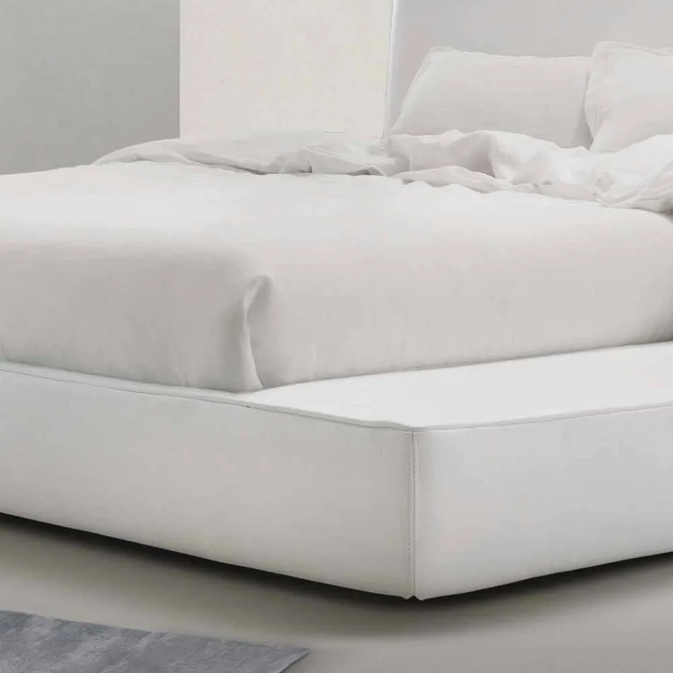 Shtrati i dyfishtë prej lëkure i mbushur me dy dhoma ime në Long Island, i bërë në Itali Viadurini