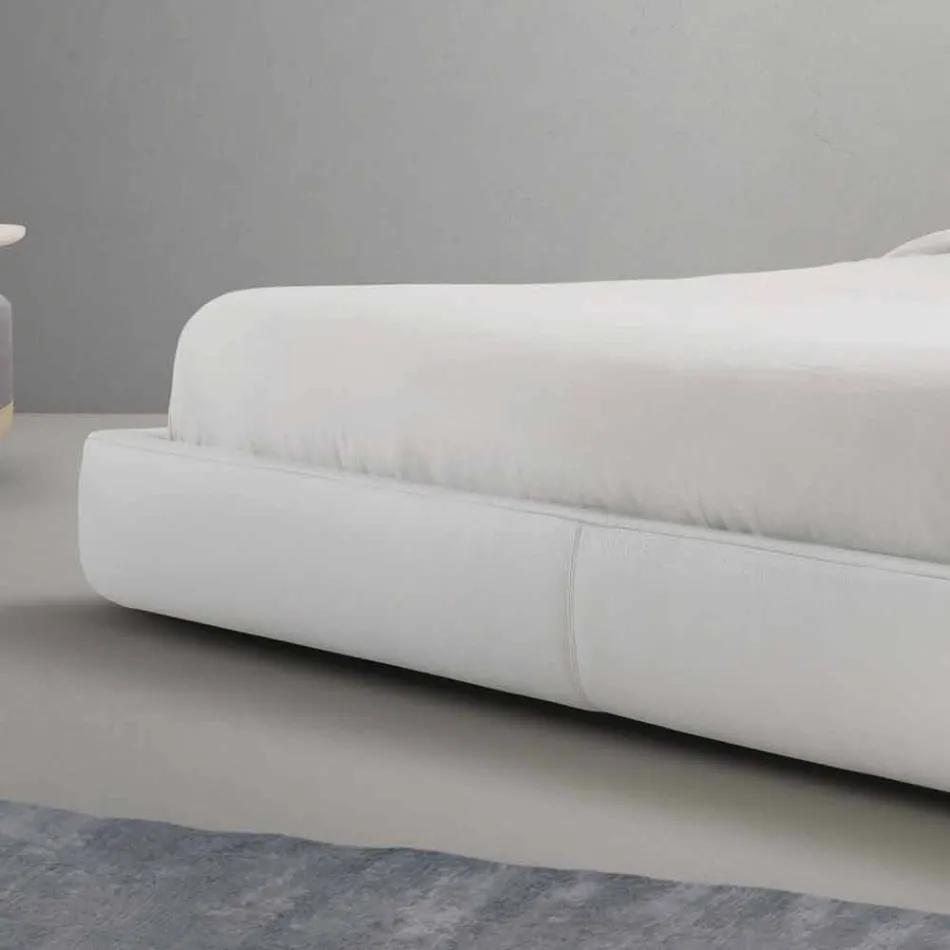 Shtrati i dyfishtë prej lëkure i mbushur me dy dhoma ime në Long Island, i bërë në Itali Viadurini