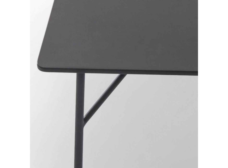 Tavolina e kafes Shtëpi Mek kafeje MDF, model gri anthraciti L79xH39cm e bëri Italinë Viadurini