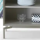 My Home Mirage model dërrasë anësore në MDF llak H71xL210cm bërë në Itali Viadurini