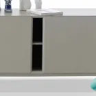 My Home Mirage model dërrasë anësore në MDF llak H71xL210cm bërë në Itali Viadurini