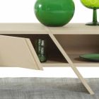 My Home Ray design sideboard MDF pëlhurë leshi L160xH35cm e bërë në Itali Viadurini