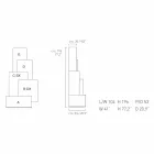 Dizajni i kullës së dhomës sonë të banimit Tetris, modeli MDF H196cm i bërë në Itali Viadurini