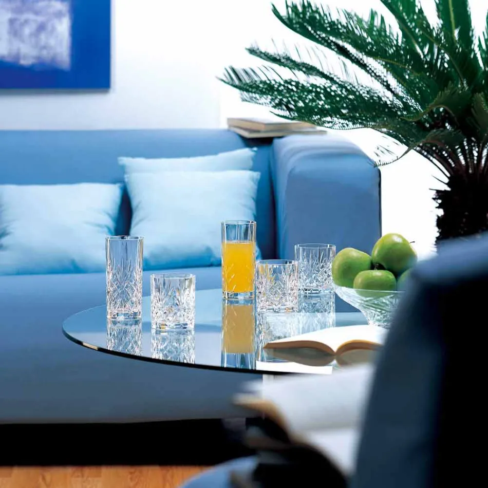 Gota me koktej të ulët me gomë të modës së vjetër 12 copë kristal - kantabile Viadurini