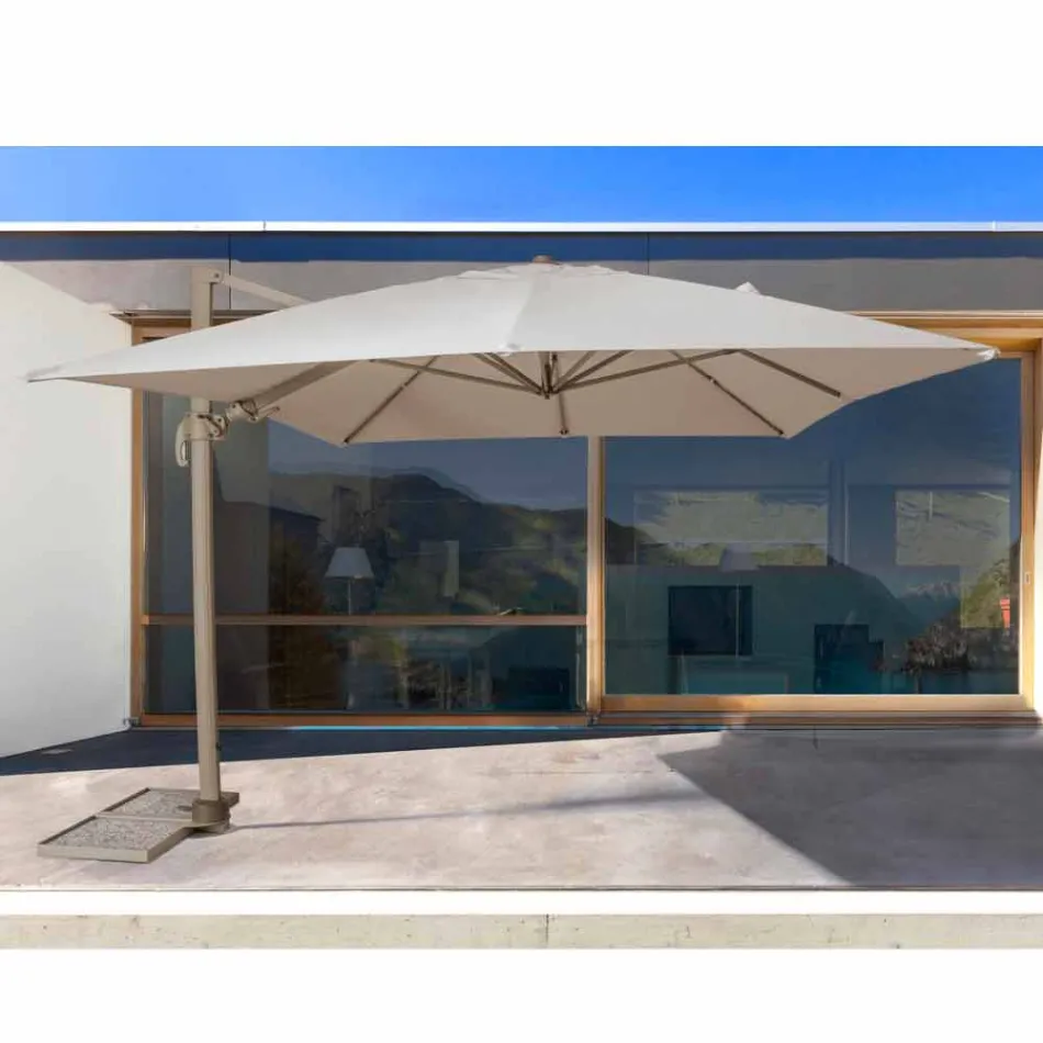 3x4 Çadër në natyrë me poliestër me ngjyra të rërës - Metrazhe Flamingo Viadurini