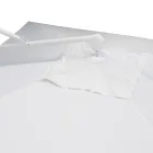 Ombrellë e jashtme në Poliester me Strukturë Alumini të Bardhë - Zinica Viadurini