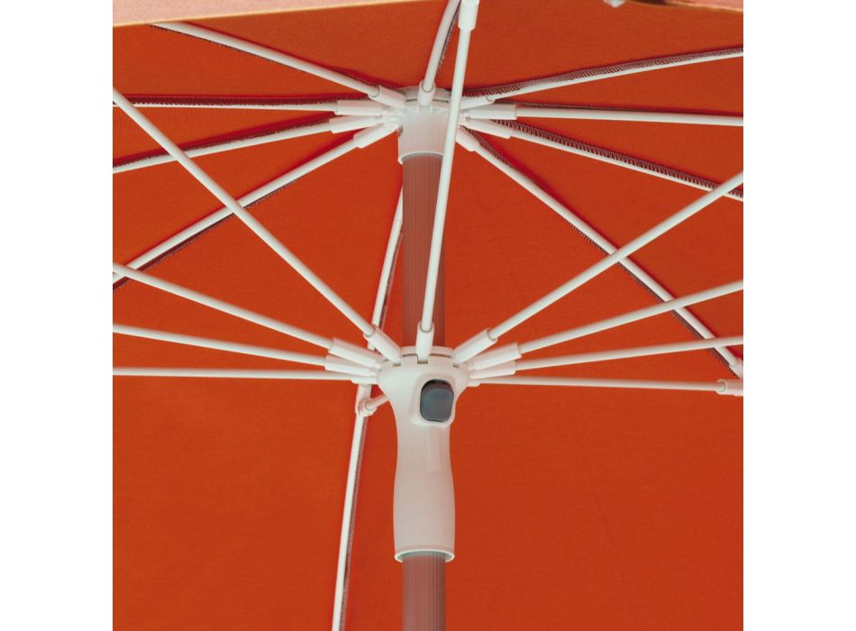 Ombrellë prej pëlhure të jashtme me Strukturë Alumini Dizajn - Leroy Viadurini