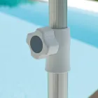 Ombrellë Kopshti me Strukturë Alumini me vija të Anodizuara - Laila Viadurini