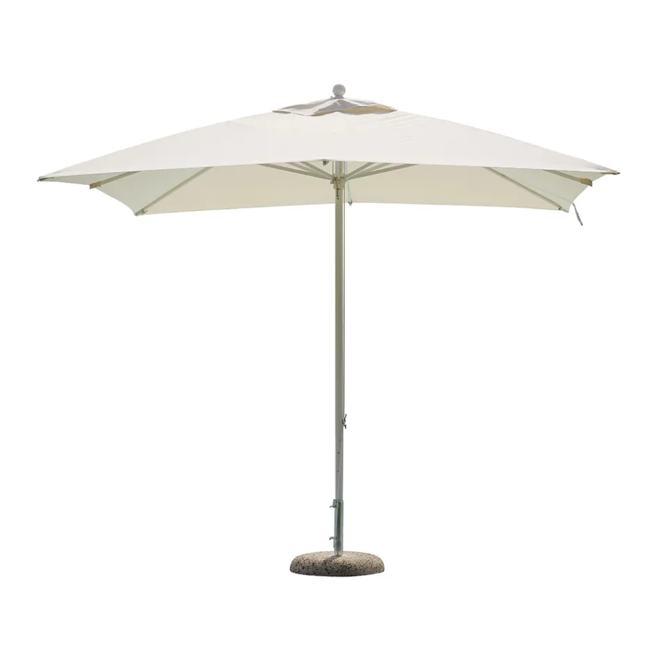 Ombrellë kopshti me pëlhurë me ngjyra dhe strukturë alumini - Norbert Viadurini