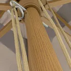 Ombrellë kopshti me kanavacë poliestër gri dove 3x4 m, Homemotion - Lucius Viadurini