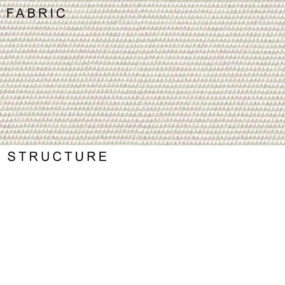 Ombrellë kopshti në pëlhurë akrilike dhe alumini prodhuar në Itali - Solero Viadurini