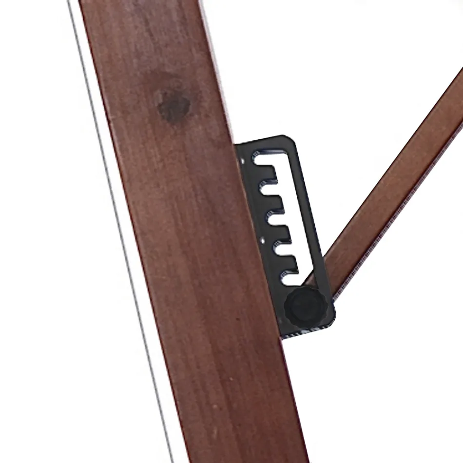 Ombrellë prej druri të ngurtë me tendë poliesteri të veshur me PVC - Devoir Viadurini