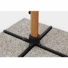 3x3 Çadër e Jashtme në Alumini me Pëlhurë Poliester Beige - Leano Viadurini